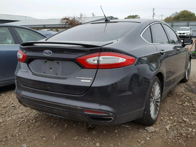 3FA6P0K93DR220598 - 2013 FORD FUSION TIT BLACK photo 4