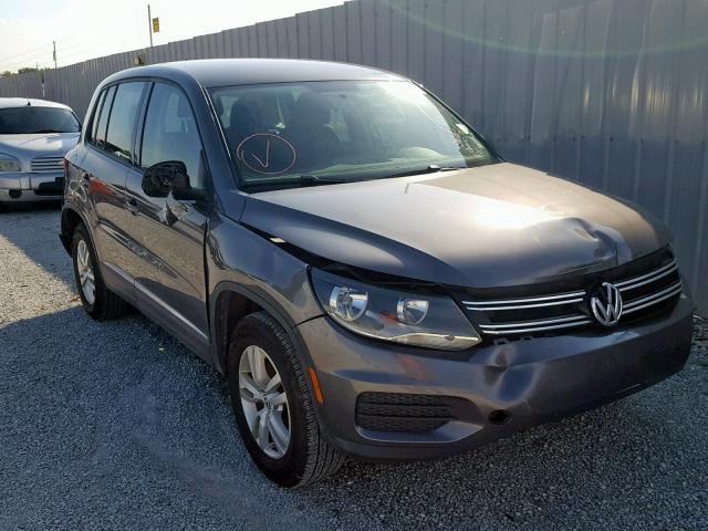 WVGBV7AXXCW000874 - 2012 VOLKSWAGEN TIGUAN S GRAY photo 1