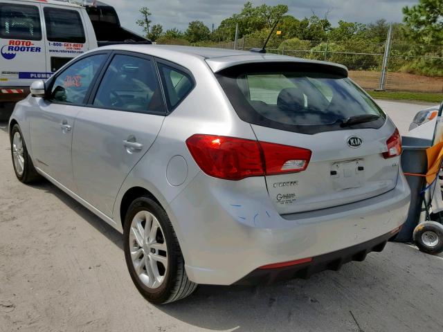 KNAFU5A29C5569042 - 2012 KIA FORTE EX SILVER photo 3