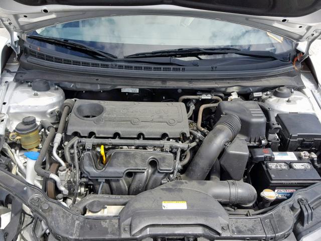 KNAFU5A29C5569042 - 2012 KIA FORTE EX SILVER photo 7