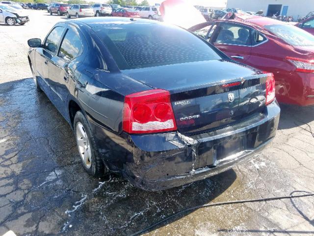 2B3CA3CV2AH309518 - 2010 DODGE CHARGER SX BLACK photo 3