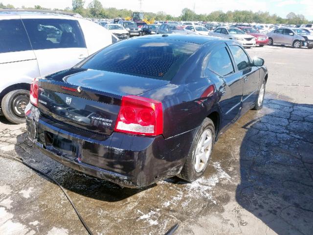 2B3CA3CV2AH309518 - 2010 DODGE CHARGER SX BLACK photo 4