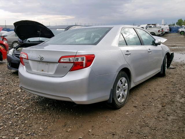 4T1BF1FK9CU002506 - 2012 TOYOTA CAMRY BASE SILVER photo 4