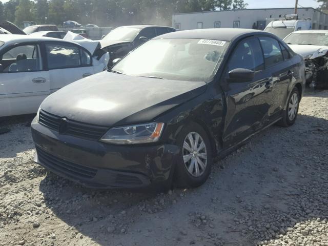 3VW2K7AJ7CM424762 - 2012 VOLKSWAGEN JETTA BASE 黑色 照片 2