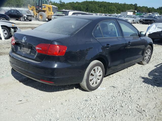 3VW2K7AJ7CM424762 - 2012 VOLKSWAGEN JETTA BASE 黑色 照片 4