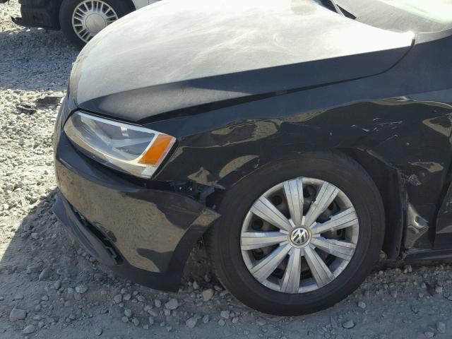 3VW2K7AJ7CM424762 - 2012 VOLKSWAGEN JETTA BASE 黑色 照片 9