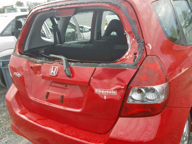 JHMGD386X7S027572 - 2007 HONDA FIT S 红色 照片 9