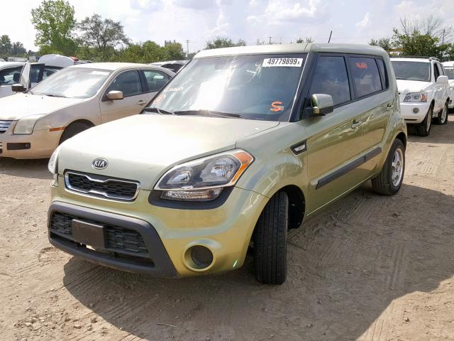 KNDJT2A53C7361610 - 2012 KIA SOUL GREEN photo 2