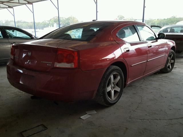 2B3CA3CV9AH277053 - 2010 DODGE CHARGER SX MAROON photo 4