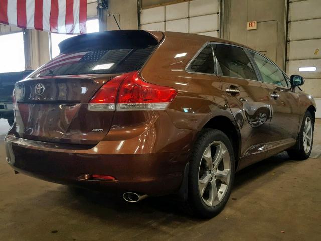 4T3BK3BB1BU053193 - 2011 TOYOTA VENZA BROWN photo 4