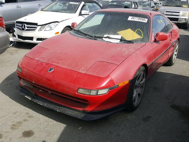 JT2SW21M2N0015457 - 1992 TOYOTA MR2 RED photo 2