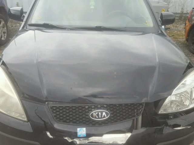 KNADE123886368156 - 2008 KIA RIO BASE BLACK photo 7