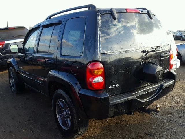 1J8GL38K33W567522 - 2003 JEEP LIBERTY RE BLACK photo 3