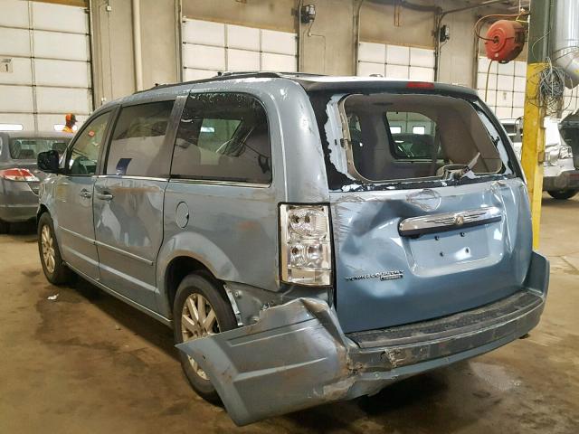 2A8HR54P38R708962 - 2008 CHRYSLER TOWN & COU BLUE photo 3