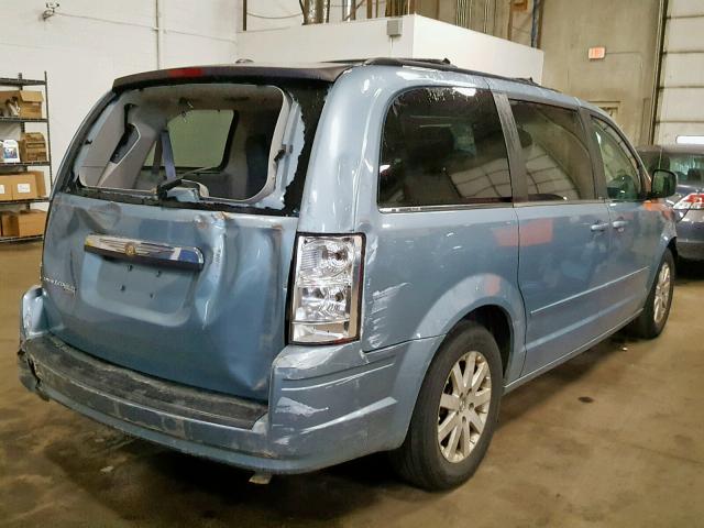 2A8HR54P38R708962 - 2008 CHRYSLER TOWN & COU BLUE photo 4