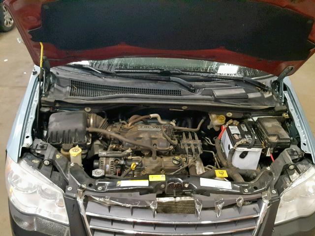 2A8HR54P38R708962 - 2008 CHRYSLER TOWN & COU BLUE photo 7