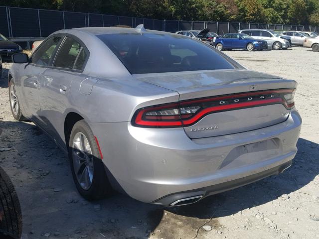 2C3CDXHG4GH138923 - 2016 DODGE CHARGER SX SILVER photo 3