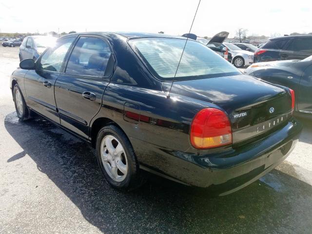 KMHWF25S5YA250995 - 2000 HYUNDAI SONATA GL BLACK photo 3