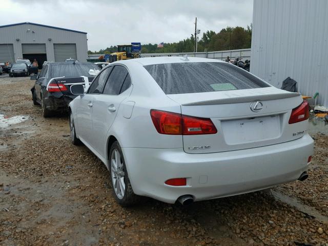 JTHBE262372008394 - 2007 LEXUS IS 350 WHITE photo 3