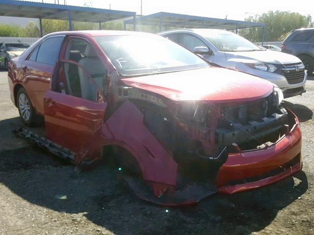 4T4BF1FK4ER435661 - 2014 TOYOTA CAMRY L RED photo 1