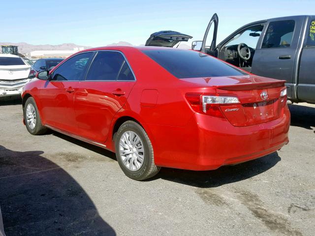 4T4BF1FK4ER435661 - 2014 TOYOTA CAMRY L RED photo 3