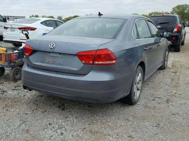 1VWBP7A39DC018407 - 2013 VOLKSWAGEN PASSAT SE GRAY photo 4