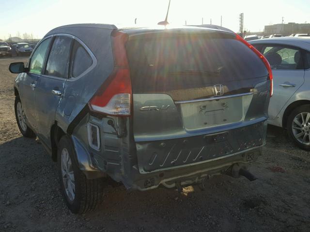 2HKRM4H9XEH121165 - 2014 HONDA CR-V TOURI GRAY photo 3