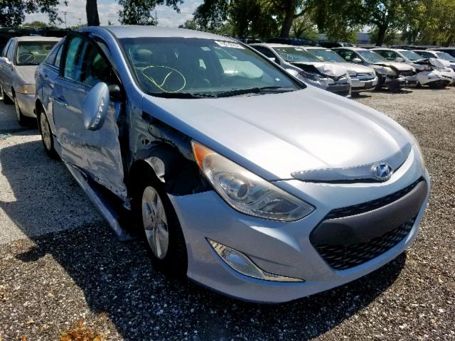 KMHEC4A44CA020591 - 2012 HYUNDAI SONATA HYB BLUE photo 1