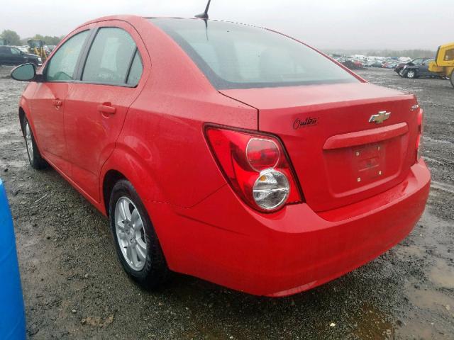 1G1JB5SH6C4112869 - 2012 CHEVROLET SONIC LS 红色 照片 3