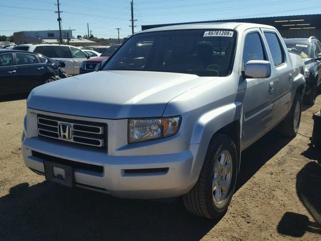 2HJYK16598H541430 - 2008 HONDA RIDGELINE SILVER photo 2