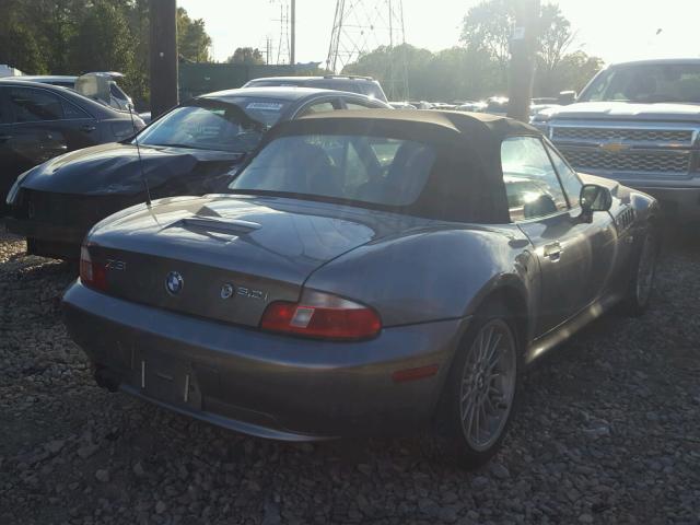 4USCN53402LJ60398 - 2002 BMW Z3 3.0 GRAY photo 4