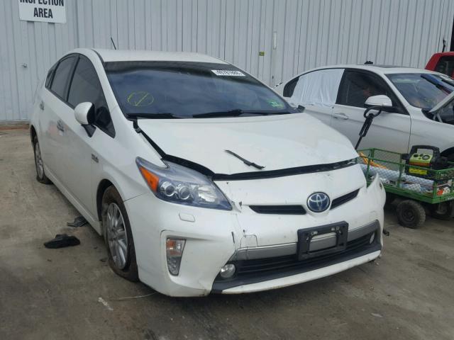 JTDKN3DP0C3019654 - 2012 TOYOTA PRIUS PLUG WHITE photo 1