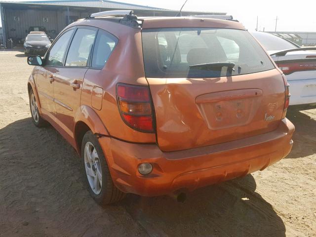 5Y2SL62844Z440102 - 2004 PONTIAC VIBE ORANGE photo 3