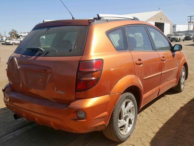 5Y2SL62844Z440102 - 2004 PONTIAC VIBE ORANGE photo 4