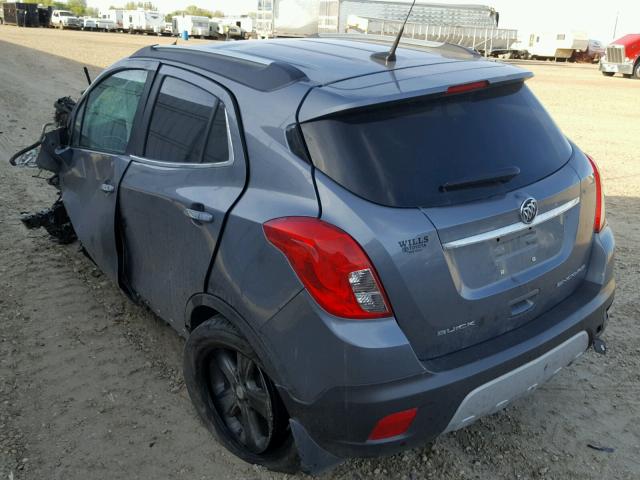 KL4CJASB8EB701969 - 2014 BUICK ENCORE GRAY photo 3