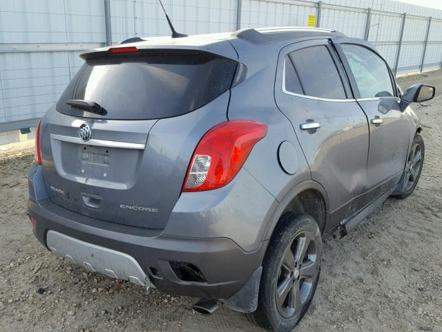 KL4CJASB8EB701969 - 2014 BUICK ENCORE GRAY photo 4