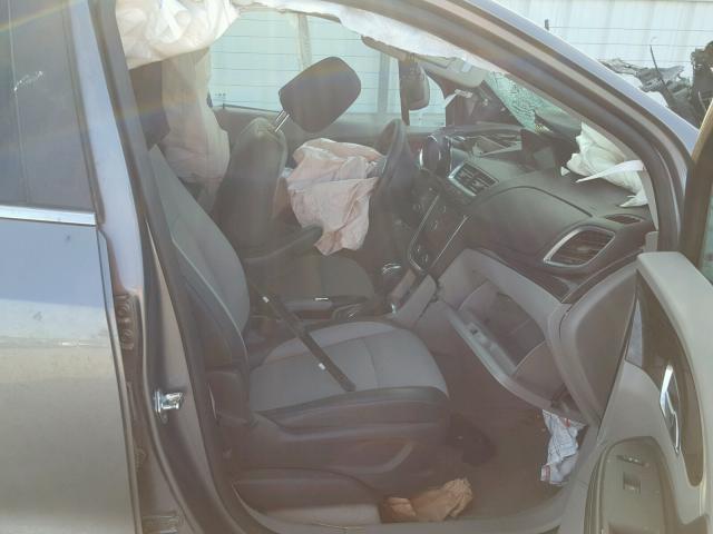 KL4CJASB8EB701969 - 2014 BUICK ENCORE GRAY photo 5