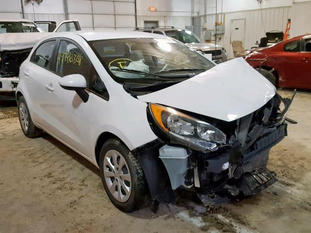 KNADN5A34C6011428 - 2012 KIA RIO EX WHITE photo 1