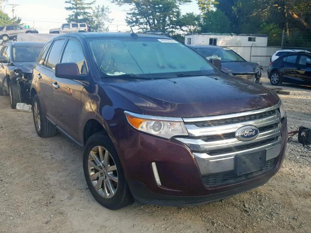 2FMDK3JC0BBA75011 - 2011 FORD EDGE SEL BURGUNDY photo 1