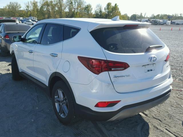 5XYZT3LB0HG405083 - 2017 HYUNDAI SANTA FE S WHITE photo 3