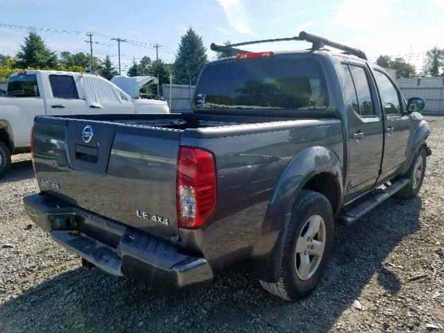 1N6AD07W46C402935 - 2006 NISSAN FRONTIER C GRAY photo 4