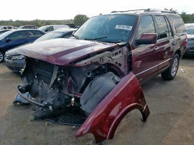 1FMJU1K59AEB64015 - 2010 FORD EXPEDITION MAROON photo 2