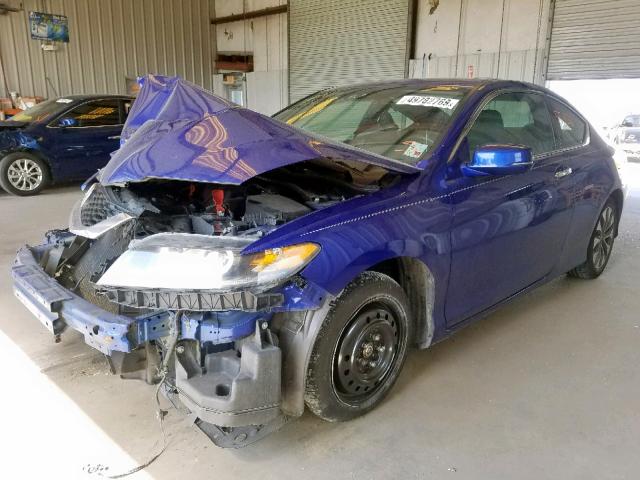 1HGCT1B81FA010666 - 2015 HONDA ACCORD EXL BLUE photo 2