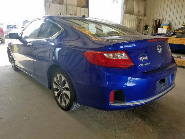 1HGCT1B81FA010666 - 2015 HONDA ACCORD EXL BLUE photo 3