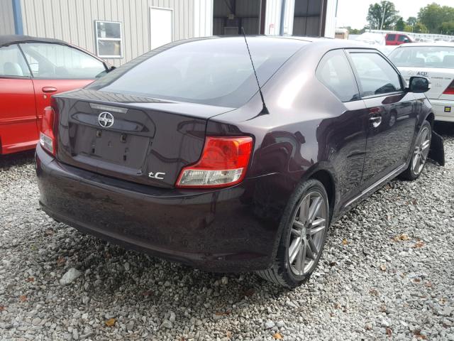 JTKJF5C74B3007942 - 2011 TOYOTA SCION TC 紫色 照片 4