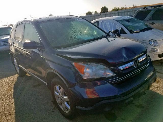 JHLRE38789C005456 - 2009 HONDA CR-V EXL BLUE photo 1