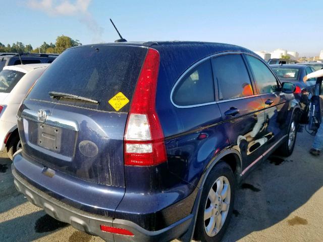 JHLRE38789C005456 - 2009 HONDA CR-V EXL BLUE photo 4