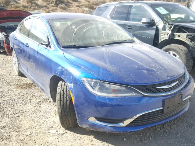 1C3CCCAB3FN749042 - 2015 CHRYSLER 200 LIMITE BLUE photo 1