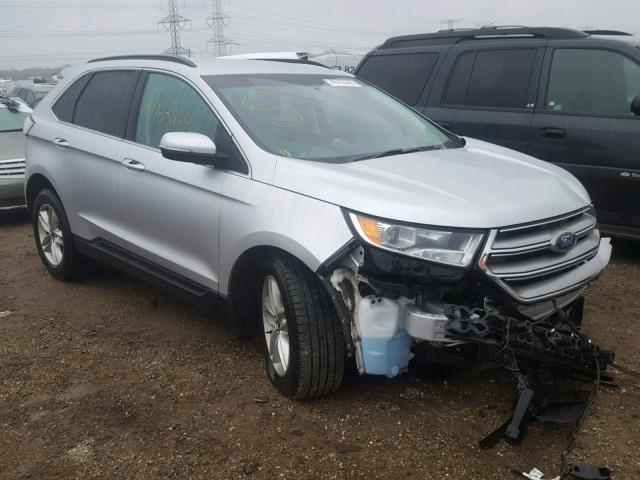 2FMTK4J9XFBC30451 - 2015 FORD EDGE SEL SILVER photo 1