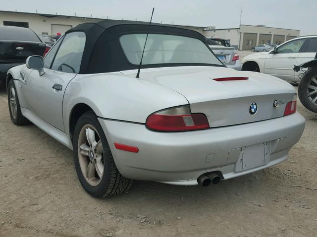 WBACN33471LM01895 - 2001 BMW Z3 2.5 SILVER photo 3